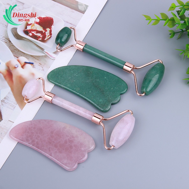 Jade Roller Stone - Rose Quartz Dongling Jade Stone Jade