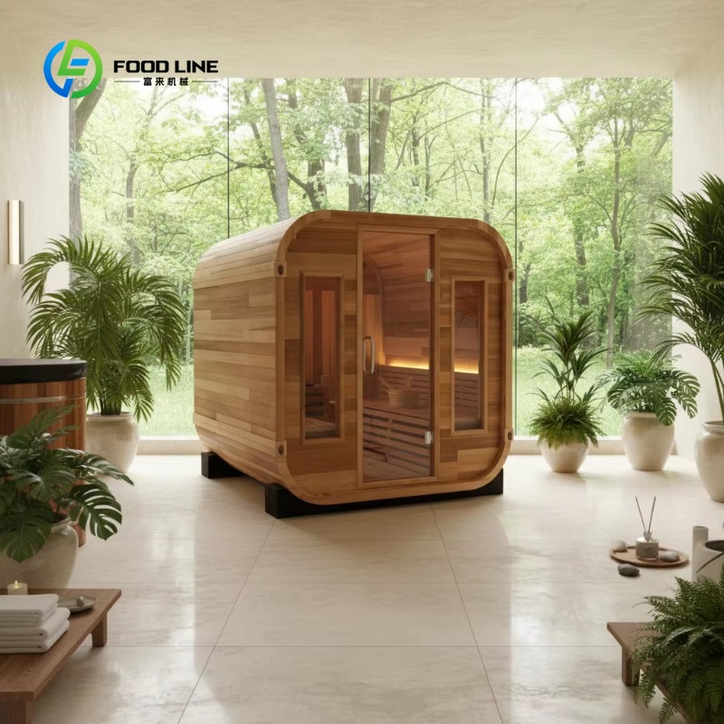 Spa Wellness Design - Customized Luxury Outdoor Sauna Room Solid