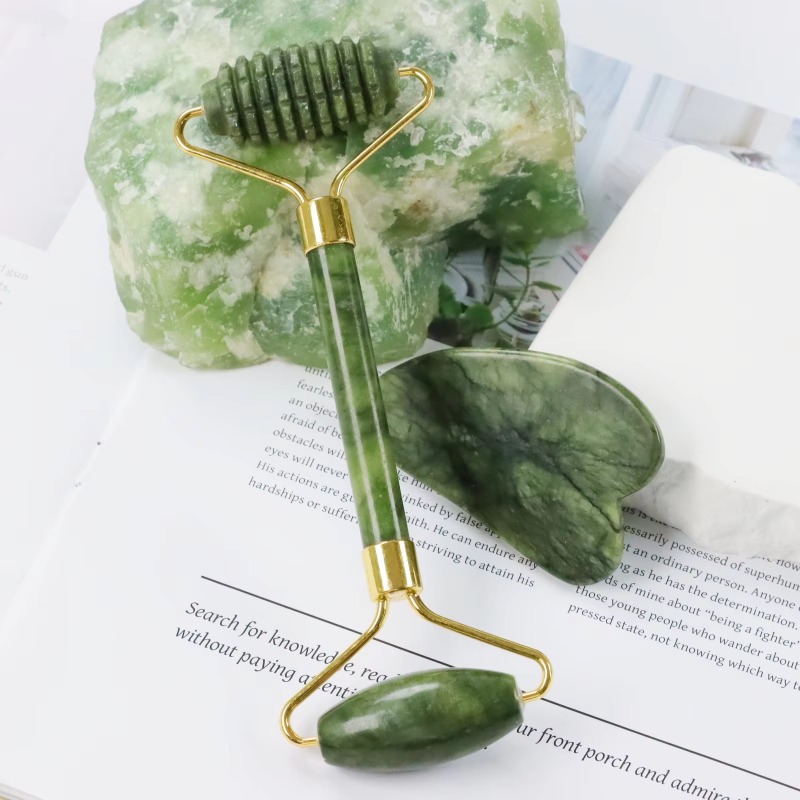 Jade Spike Roller & Gua Sha Se - Jade Roller Stone review and price