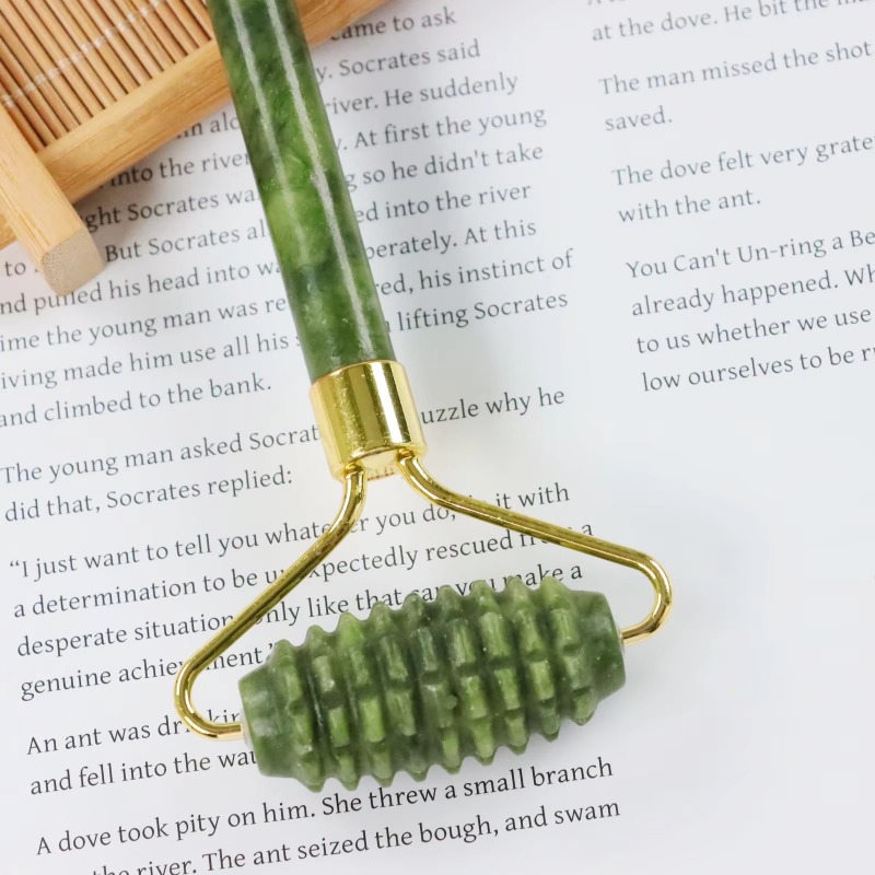 Jade Spike Roller & Gua Sha Se - Jade Roller Stone review and price