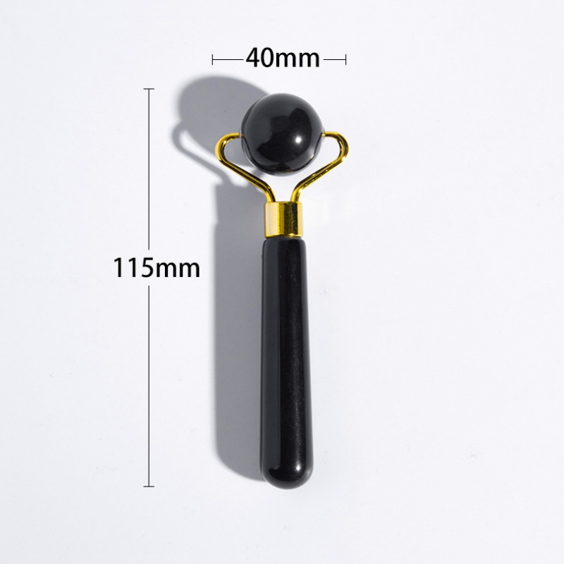 Black Spiky Jade Roller & Gua  - Jade Roller Stone review and price