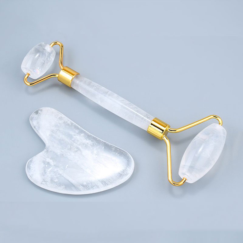 Natural White Crystal Face Mas - Jade Roller Stone review and price