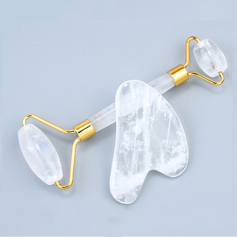 Natural White Crystal Face Mas - Jade Roller Stone review and price