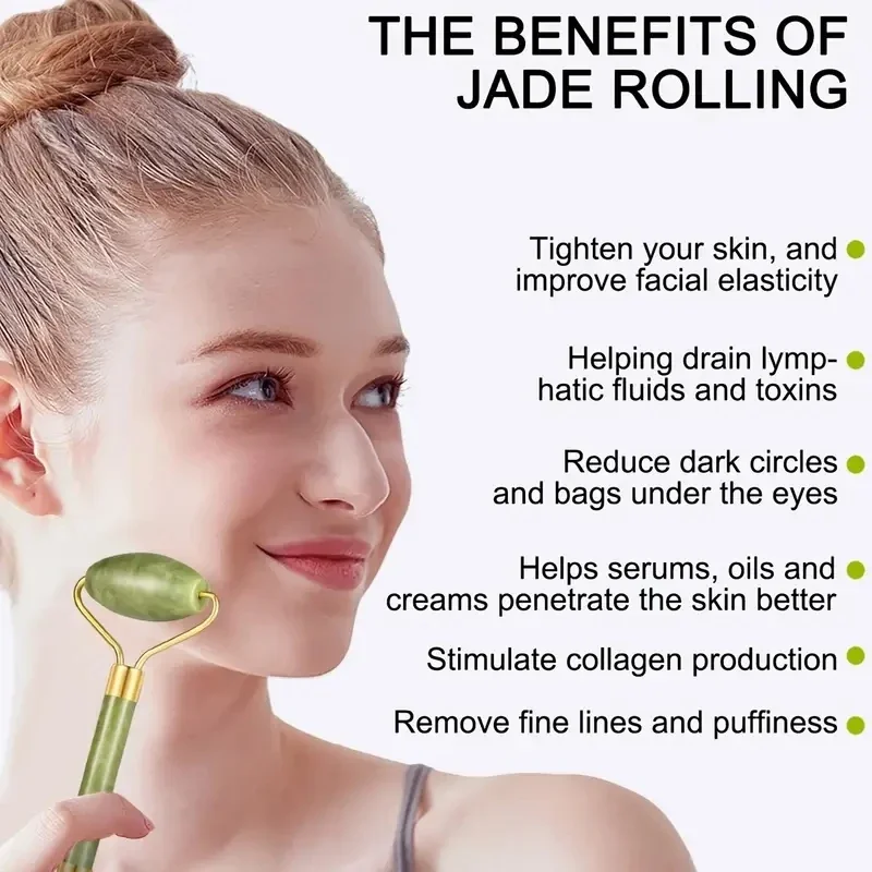 Natural Jade Roller Face Gua S - Jade Roller Stone review and price