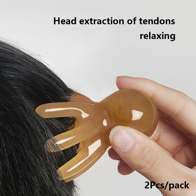 2Pcs Resin Octopus Comb Scalp  - Wellness Spa With Massage review and price